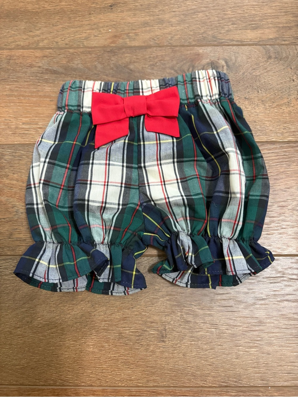 NWT The Beaufort Bonnet Company baby Girl Plaid Bloomers size 6-12m